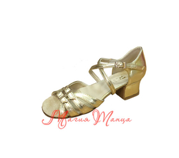 Туфлі дитячі бальні Clubdancе Б-2 золото р.16-24, Розмір взуття: р. 22,5 (35)