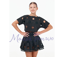 Блуза "Ваніль" майка-сітка і накидка р.36, Розмір одягу: р. 38/128-134 см