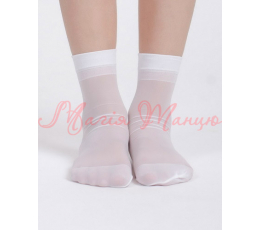 Шкарпетки білі "Мері" 20 DEN