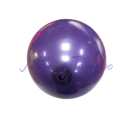 М'яч для художньої гімнастики 19 см Tuloni двокольоровий, Італія, Колір м'яча: Фіолетовий