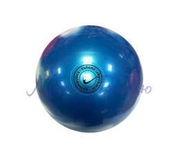 М'яч для художньої гімнастики 19 см Tuloni двокольоровий, Італія, Колір м'яча: Синій