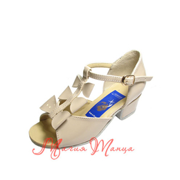 Туфлі дитячі Класик бант (молочний лак) Success, Розмір взуття: р. 17 (27)