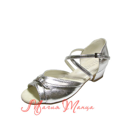Туфлі дитячі бальні Levant Вікторія (срібло), Розмір взуття: р. 18 (28,5)