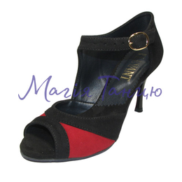 Туфлі для Танго 1 чорн/черв. замша, Розмір взуття: р. 36