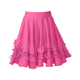 Спідниця рейтингова №3 (рюші-волосінь) (11604), Колір: Рожевий, Розмір бейсика: р. 140