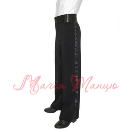 Брюки чоловічі атласний пояс завужені (3005/3012) р.32-40, Розмір одягу: р. 34, ОТ-60 см.