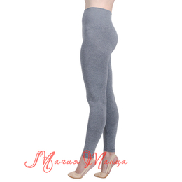 Лосини спортивні безшовні з широким поясом, Колір: Сірий, Розмір одягу: р. L-XL