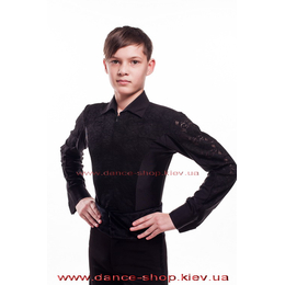 Сорочка з гіпюром на змійці чорна (4002) р.36-42, Розмір одягу: р. 36