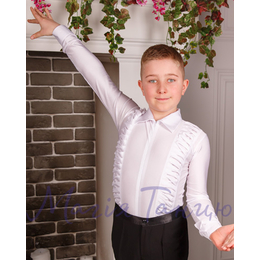 Сорочка чоловіча з шортиками з защипами біла 4008, Розмір одягу: р. 40