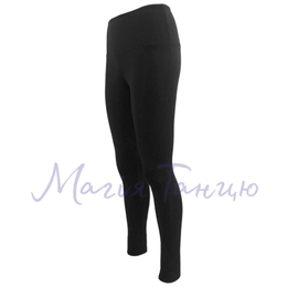 Лосини спортивні широкий пояс чорні матовий біфлекс, Розмір одягу: р. L