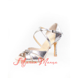 Туфлі жін. лат. Levant "Юлія" срібло, Розмір взуття: р. 39, Висота підбору: к.7