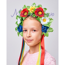 Віночок український дитячий на обручі