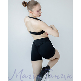 Шорти високі з ефектом пуш-ап, Bevel Heels, Колір: Білий, Розмір одягу: р. S