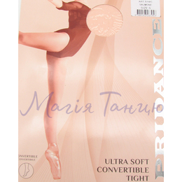 Трико балетне з отвором під стопу, персик 60 den, Розмір колгот: p. S (140-155 см)