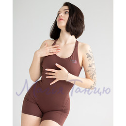 Комбінезон з шортами, Bevel Heels, Колір: Коричневий, Розмір одягу: р. L