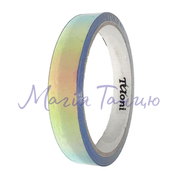 Обмотка Tuloni Holographic 1,5 см * 33 м, Колір стрічки: Purple-SkyBlue