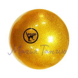 М'яч D-15 см гліттер для худ. гімнастики GO-DO, Колір м'яча: Жовтий