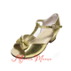 ТУФЛІ ДИТЯЧІ БАНТ ЗОЛОТО + ПАРЧА SUCCESS, Розмір взуття: р. 24 (37,5)