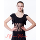 ТОП БЛУЗА БАЛЬНА ЧОРНА З ГІПЮРОВОЮ ВСТАВКОЮ, Розмір одягу: р. 40/140-146 см