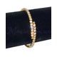 БРАСЛЕТ ЗІ СТРАЗАМИ ЗМІЙКА 1 РЯД, Колір бласлетів: Золотий